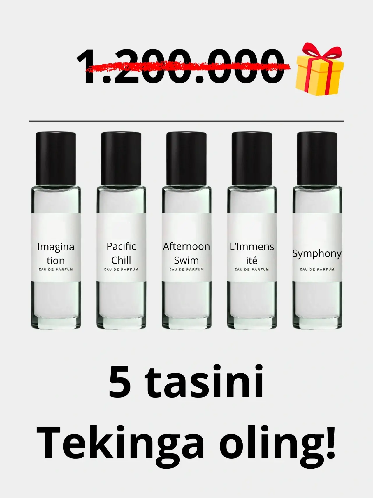 For Men Pheromone Perfume 50ml + Bonus 🎁 5 ta podarochniy nabor