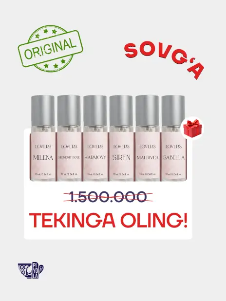 "LOVERS"💋 Pheromone for women 100 ml + "LOVERS SET" six in one collection