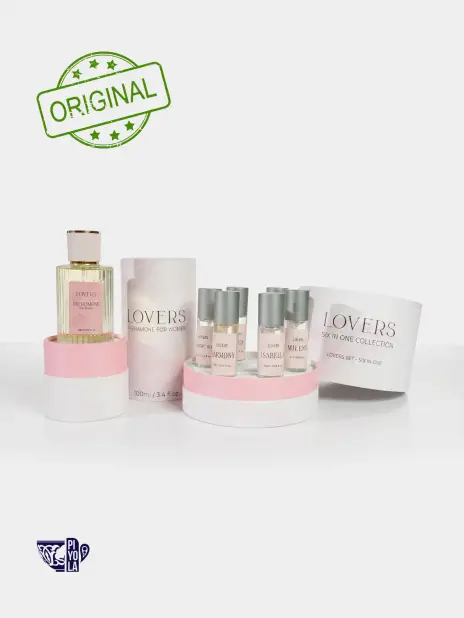 "LOVERS"💋 Pheromone for women 100 ml + "LOVERS SET" six in one collection